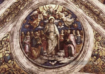  alt - Die Heilige Dreifaltigkeit und die Apostel Renaissance Pietro Perugino